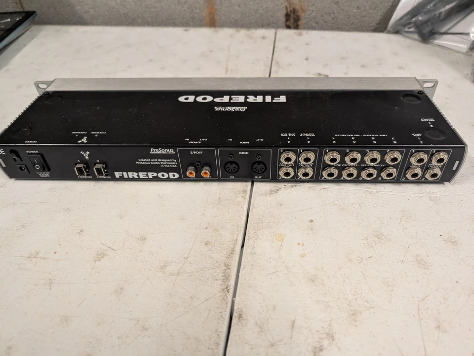 PreSonus Firepod FireWire Audio Interface Fire-Pod Studio Recording No AC Adapt! - Image 3 of 4