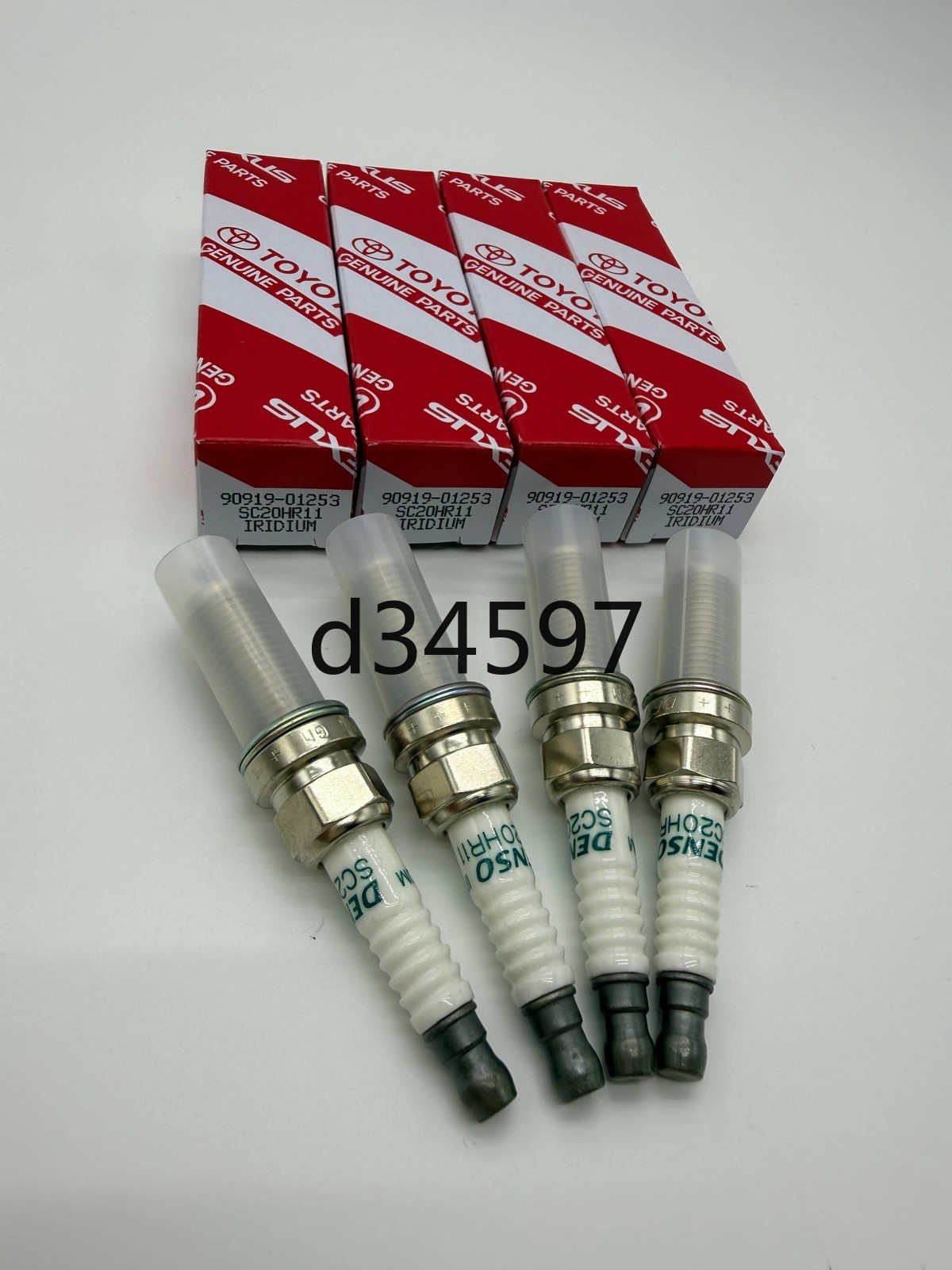 Pack of 4 Spark Plugs Fit For Toyota Lexus 90919-01253 Iridium plugs SC20HR11
