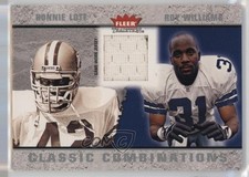 2003 Fleer Tradition Memorabilia Roy Williams Ronnie Lott #CC-RL HOF 1rv3