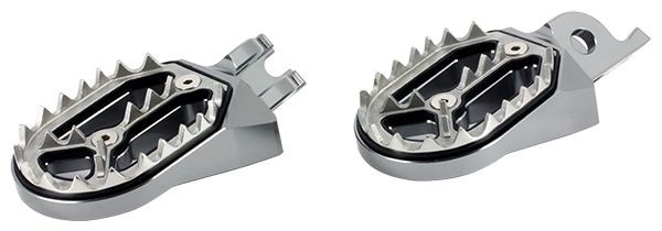 Repose-pieds CNC aluminium couleur titane pour moto Honda cale-pied de remplacement usiné