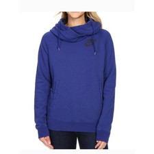 Nike Rally Funnel Neck Pullover Blue Women's Hoodie Size Large Style 683776-457