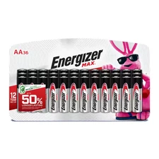 MAX AA Batteries (36-Pack), Double a Alkaline Batteries