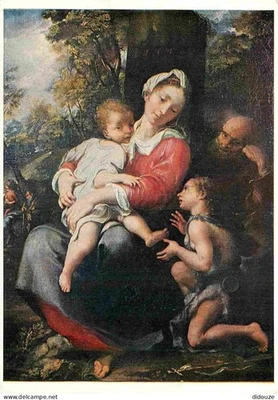 Carte Postale - Art - Peinture Religieuse - School of Parma - Virgin and Child - - Photo 1/2