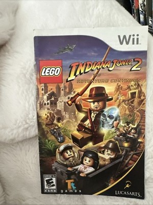 Nintendo Wii Manual Only Lego Indiana Jones 2 The Adventure Continues 