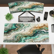 Marble Pattern Mouse Pad High-Definition Print, Non-Slip Rubber Backing, Was