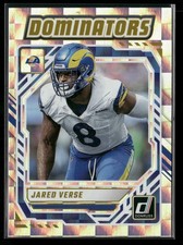 2025 Donruss Dominators JARED VERSE #DOM-JVE Los Angeles Rams Defense HOF Talent