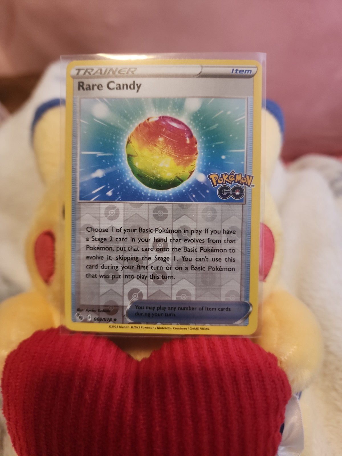 Rare Candy 069/078 Uncommon Pokemon GO Pokemon Reverse Holo Near Mint