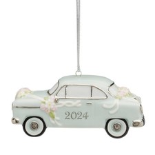 Lenox Just Married Vintage Car Ornament 2024 Multi Color Hanging Decoration