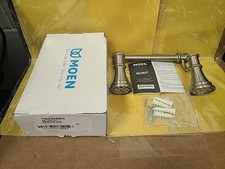 Moen YB6408BN Belfield Double Post Toilet Paper Holder Brushed Nickel