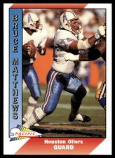 Bruce Matthews 1991 Pacific #178 Oilers NFL READ FREE SHIPPING AutographDen