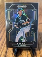 Will Rudy Cal Poly Rookie 2022 Prizm Draft Picks Black Prizm #PDP162 Brewers