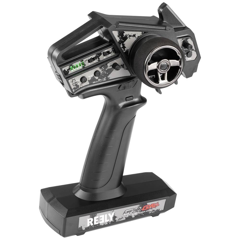 Reely GT2+2 GYRO Émetteur pistolet 2,4 GHz à 4 canaux pour modèle réduit