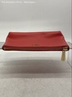 Michael Kors Womens Watermelon Pebbled Leather Pockets Cosmetic Makeup Bag — photo 5