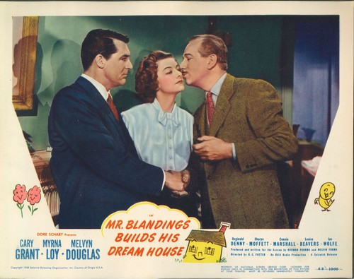 Mr. Blandings Builds His Dream House ORIGINAL US Lobby Card Cary Grant 1948