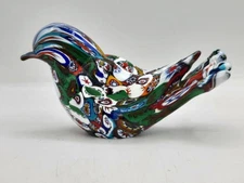 Vintage Murano Glass  Millefiori Bird /Dove