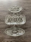 Vintage Anchor Hocking Early American Prescut Star of David 3 piece