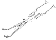 Dual Muffler Exhaust System Dual Tail Pipes Fits Ford Mustang Gt 1987-1993 5.0l Dual Muffler Exhaust System Dual Tail Pipes Fits Ford Mustang Gt 1987-1993 5.0l