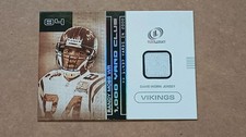 2001-FLEER LEGACY-RANDY MOSS 1000 YARD CLUB GAME WORN JERSEY-VIKINGS