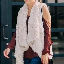 Jolt dust pink Fluffy Textured Vest S