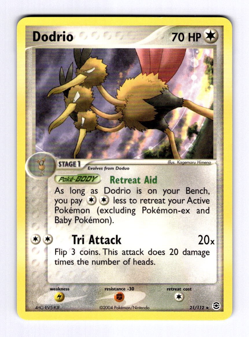 Dodrio FireRed & LeafGreen #21 (2004) Rare NM Pokemon