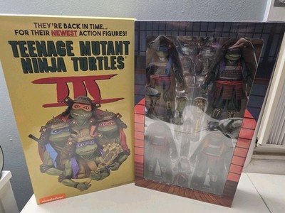 NECA TMNT 2023 Teenage Mutant Ninja Turtles 3 III VHS 4 Pack Figure Brand NEW
