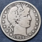 1914 S Barber Half Dollar 50c VG - F #101719
