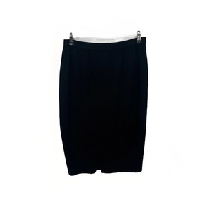 St. John? Black Santana Knit Skirt Midi Pencil Quiet Luxury Office Womens 6