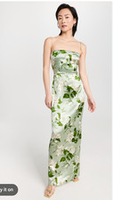 NWT Reformation Frankie Silk maxi dress 8 Tea Garden floral $298 Anthropologie