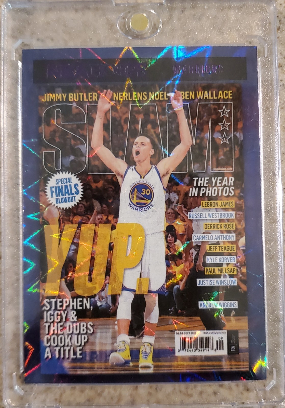 2020-21 Stephen Curry Nba Hoops Slam Purple Explosion #4 Golden State Warriors