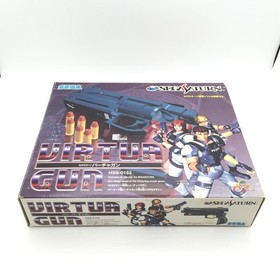 Sega Saturn Gun Controller  HSS-0152 Box Virtua Cop 2 CRT TV only Japan Tested