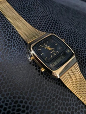 Orologio Vintage Oro Retrò Digitale-Analogico - Il Classico Incontra Moderno