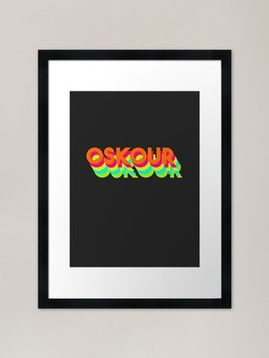OSKOUR - STREAM - TWITCH Gerahmtes Kunstwerk Gerahmtes Wandbild Poster Leinwanddruck Bild
