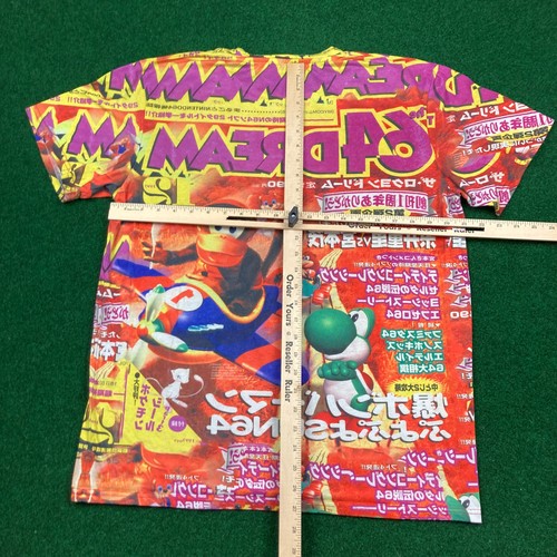 Cool Shirtz 64Dream Shirt Mens M Red 1997 Nintendo 64 Magazine Promo AOP 90s Tee - Picture 8 of 11