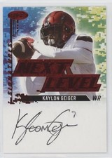 2022 SAGE Low Series Next Level Signatures Red Kaylon Geiger #NLS-KG Auto 13c4
