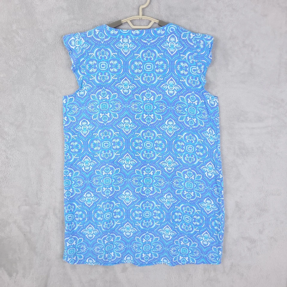 Vestido Stella Parker Talla L Sin Mangas Floral Cambio Cóctel Vacaciones Resort Preppy Foto 4 de 4