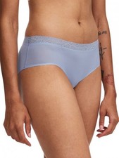 CHANTELLE 11G4 SoftStretch HIPSTER with Lace  CHAMBRAY BLUE  OS  NWT 20