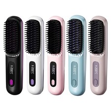 Numoya Go Brush Pro Hair Straighteners Fast Heating Styler Women Travel Hot Comb
