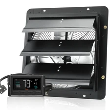 Shutter Exhaust Fan Shop Exhaust Fan 14'' Remote Control Wall-mount Attic