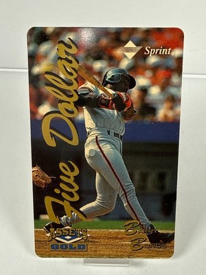1995 Classic Assets - Phone Cards $5 Gold - Barry Bonds /5000