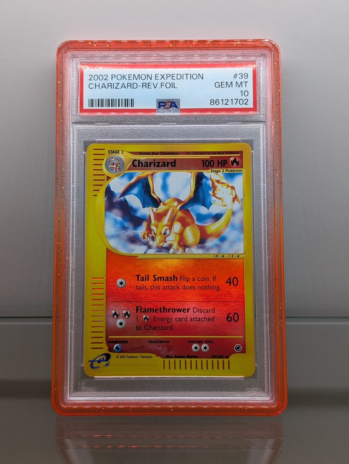 Pokemon 2002 Expedition Charizard Reverse Holo PSA 10 #39 Low Pop 71