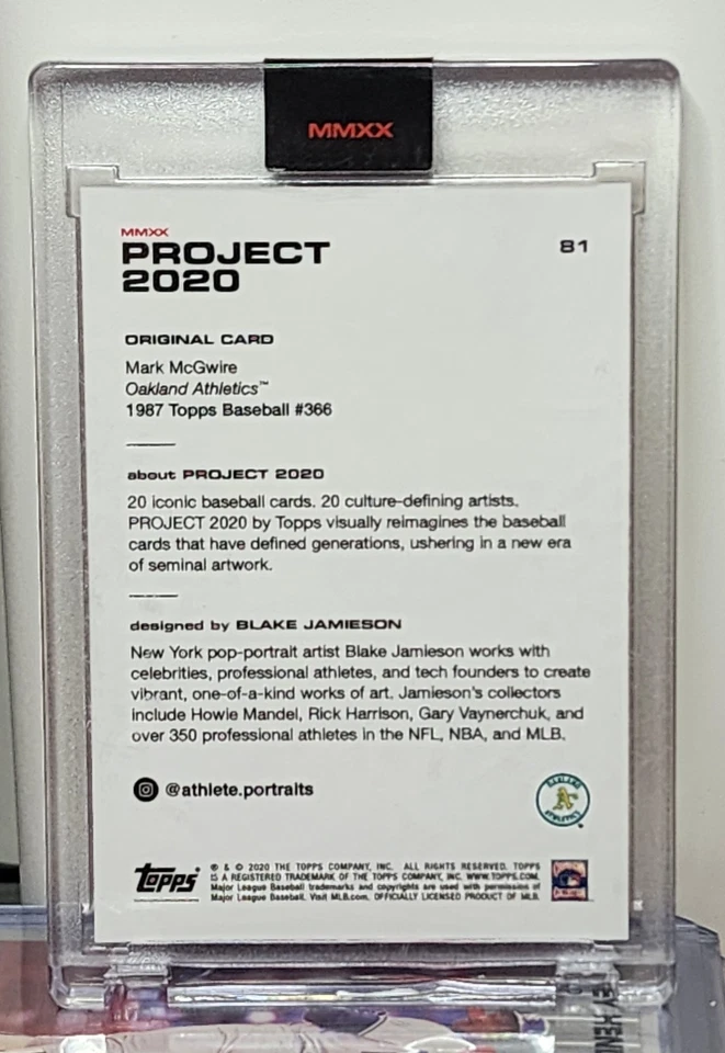 Lote de 5 cartas 2020 Topps Project McGwire, Gwynn, Brett, Trout & Koufax Foto 2 de 4