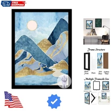 Black Picture Frame, 18x24 Picture Frame for Photo Poster Canvas Certificate ...