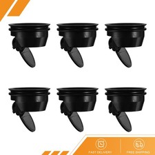6pcs - Floor Drain Anti-Odor Core Shower Floor Drain Backflow Preventer Black