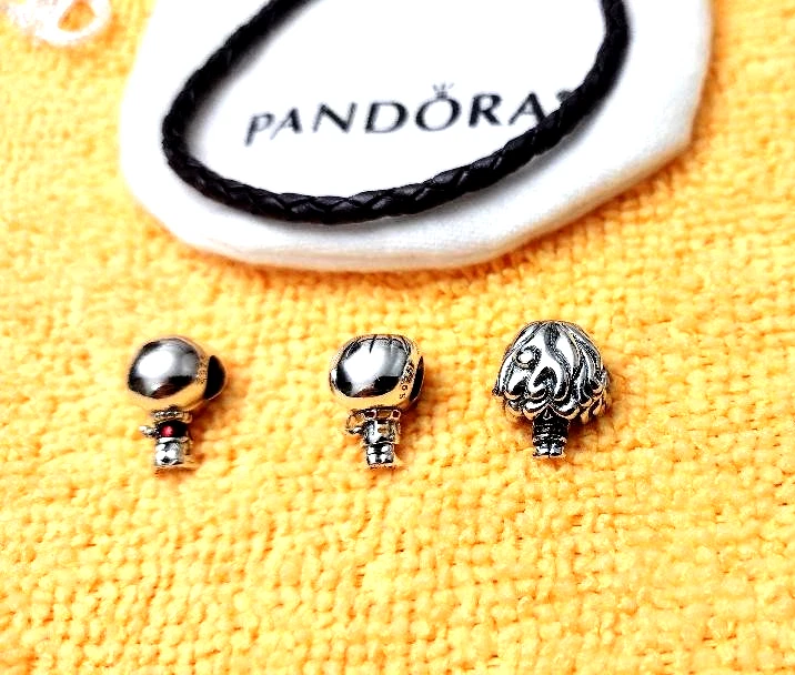 Pandora кожаный браслет, с Гарри, Гермиона и Рон подвески в стерлинговом серебре - Изображение 2 из 4