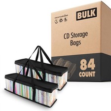 Stock Your Home CD Storage Bags 84 Pack