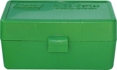 MTM RS-S-50-10 Flip-Top Rifle Ammo Box 50 Round .22-250 to 7.62x39 Green