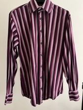 Yves Saint Laurent pour bomme Long Sleeve Striped Shirt - sz S 15'