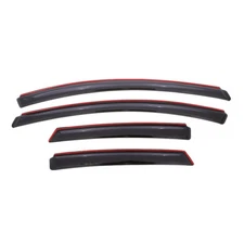 AVS Front & Rear In-Channel Smoke Acrylic Window Ventvisors for 12-18 Ford Focus