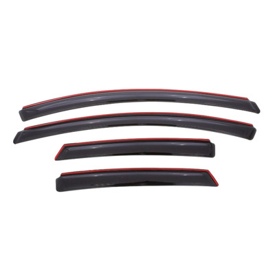 AVS Front & Rear In-Channel Smoke Acrylic Window Ventvisors for 12-18 Ford Focus