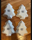 Vintage Crate & Barrel White Ceramic Christmas Tree Shape Dishes Set of Four  — photo 2